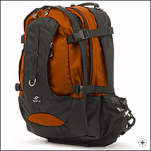 Spire Torq laptop backpack in Burnt orange/black